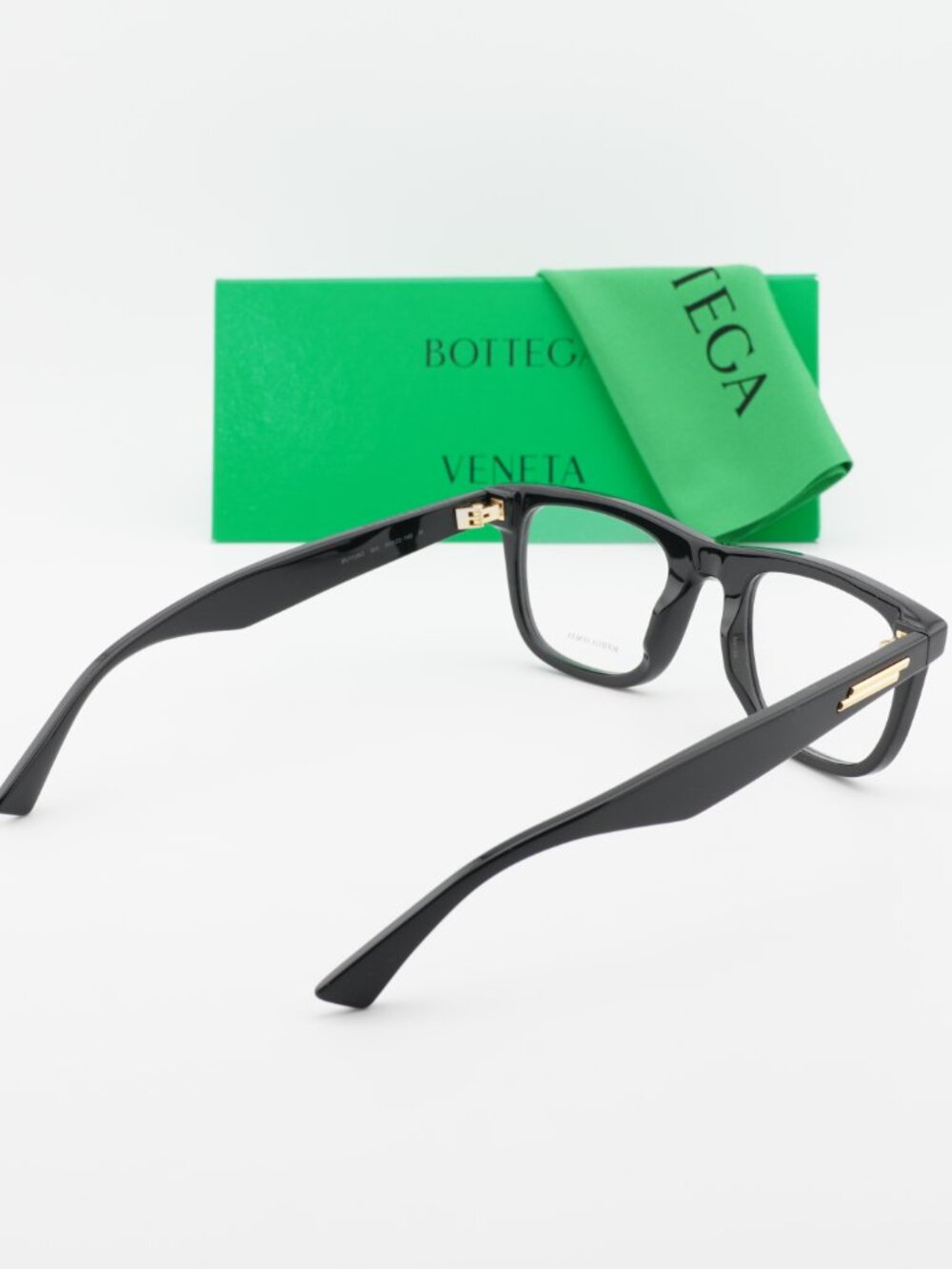 Bottega Veneta BV1129O 001 Rectangle Eyeglasses – Black 50mm - Picture 9 of 9